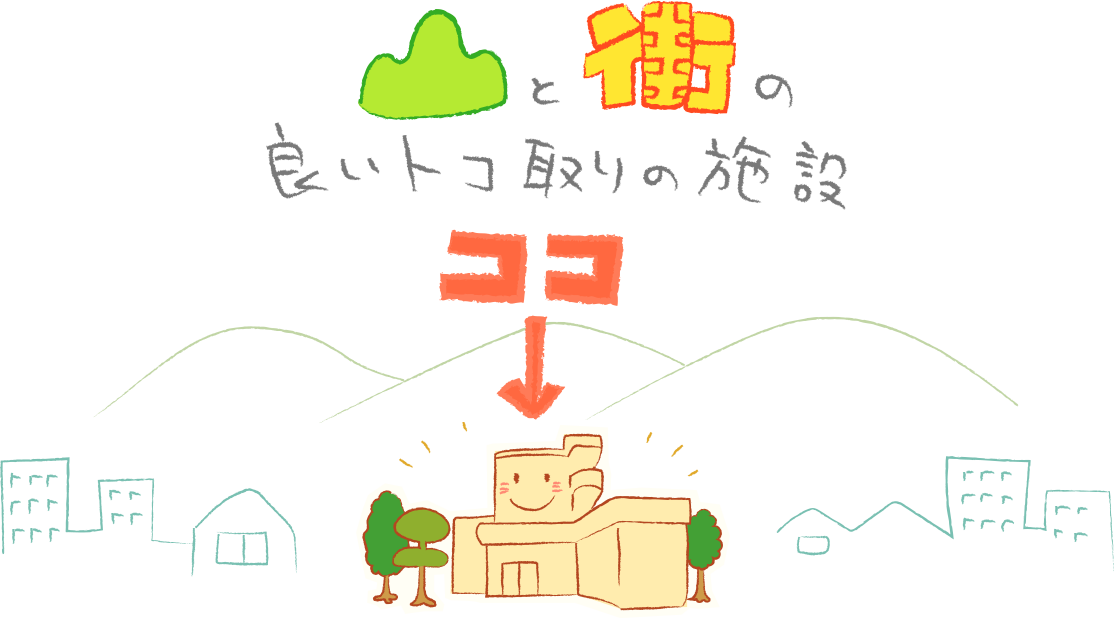 山と街の良いトコ取りの施設